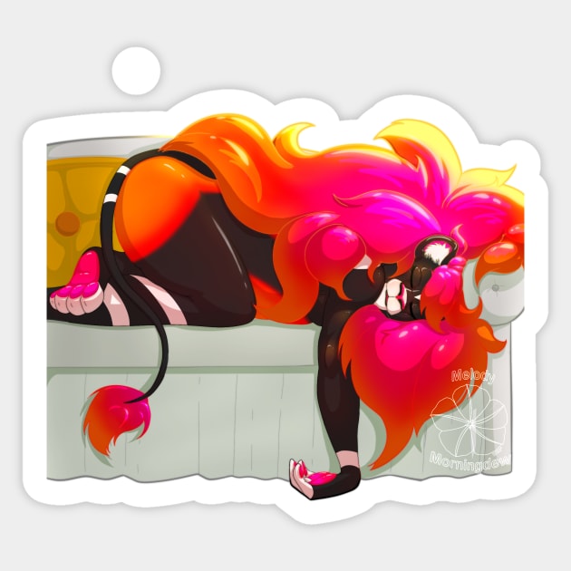 Sleepy Sennah Sticker by MelMorningdew